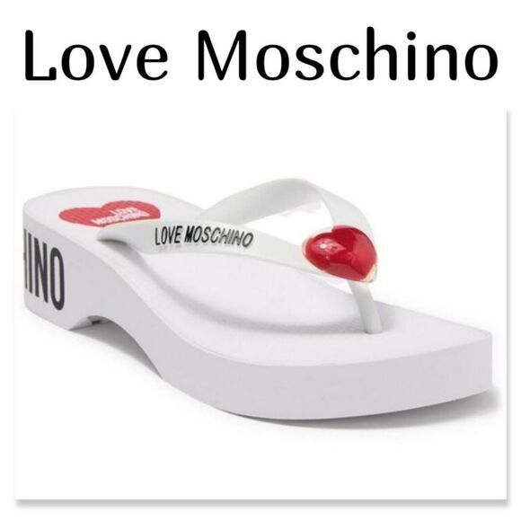 NIB Love Moschino Eva Platform Flip Flop Sandal - Picture 1 of 11